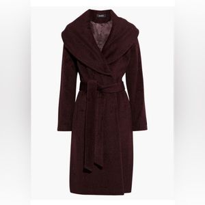 DKNY Belted Wool Wrap Coat